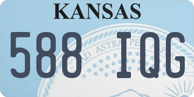 KS license plate 588IQG