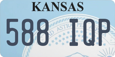KS license plate 588IQP