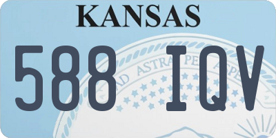KS license plate 588IQV