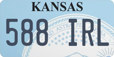 KS license plate 588IRL