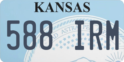 KS license plate 588IRM