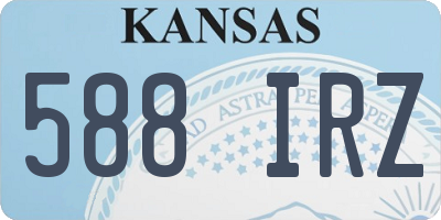 KS license plate 588IRZ
