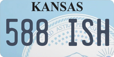 KS license plate 588ISH
