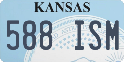 KS license plate 588ISM