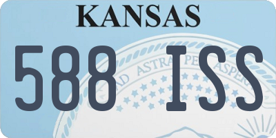 KS license plate 588ISS
