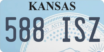 KS license plate 588ISZ