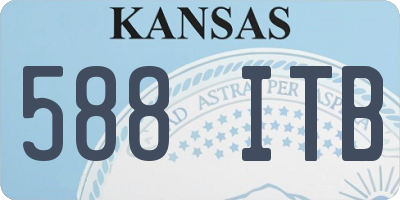 KS license plate 588ITB