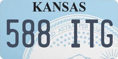 KS license plate 588ITG