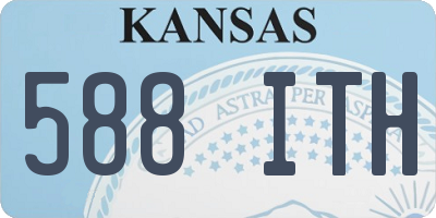 KS license plate 588ITH