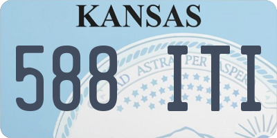 KS license plate 588ITI