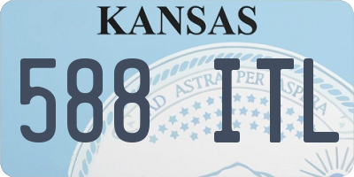 KS license plate 588ITL