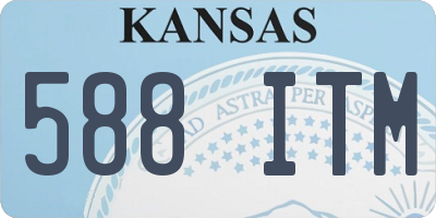 KS license plate 588ITM