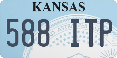 KS license plate 588ITP