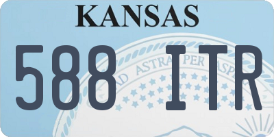 KS license plate 588ITR