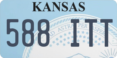 KS license plate 588ITT