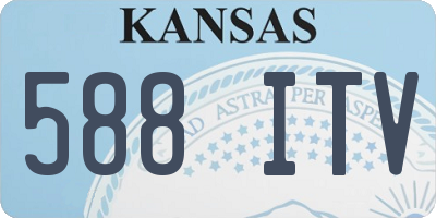 KS license plate 588ITV