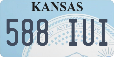 KS license plate 588IUI