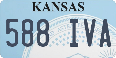 KS license plate 588IVA