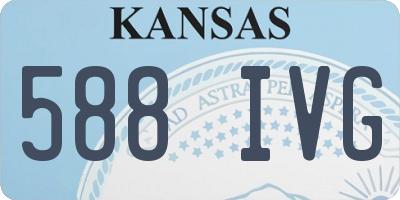 KS license plate 588IVG