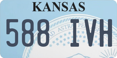 KS license plate 588IVH