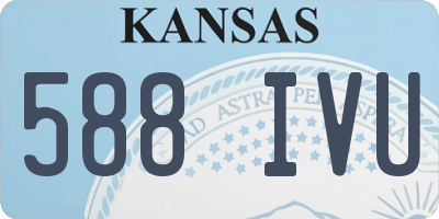 KS license plate 588IVU