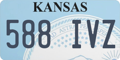 KS license plate 588IVZ