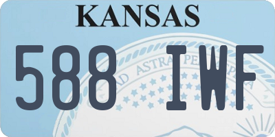 KS license plate 588IWF