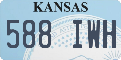 KS license plate 588IWH