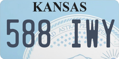KS license plate 588IWY