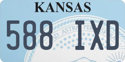 KS license plate 588IXD