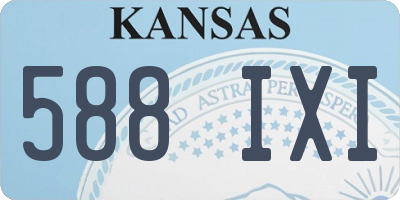 KS license plate 588IXI