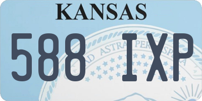 KS license plate 588IXP