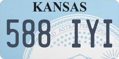KS license plate 588IYI