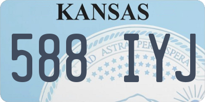 KS license plate 588IYJ