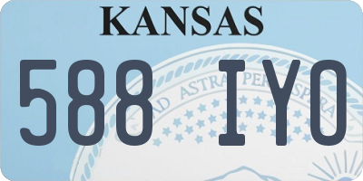 KS license plate 588IYO