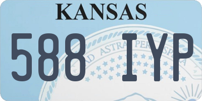 KS license plate 588IYP