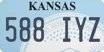 KS license plate 588IYZ