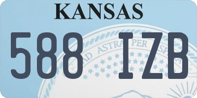 KS license plate 588IZB