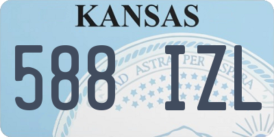 KS license plate 588IZL