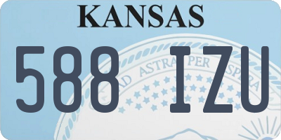 KS license plate 588IZU