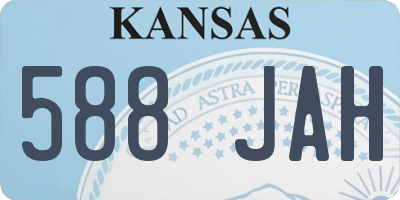 KS license plate 588JAH