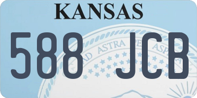 KS license plate 588JCB