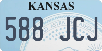 KS license plate 588JCJ