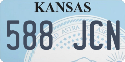 KS license plate 588JCN