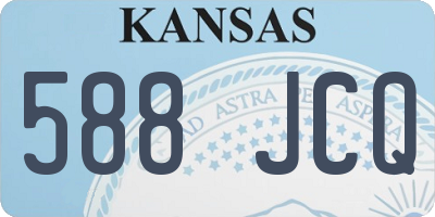 KS license plate 588JCQ