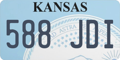 KS license plate 588JDI