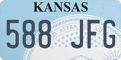 KS license plate 588JFG