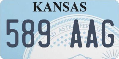 KS license plate 589AAG