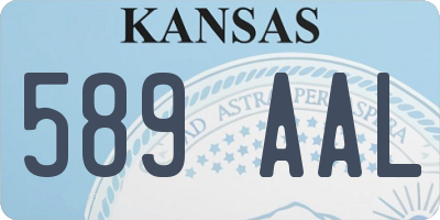 KS license plate 589AAL