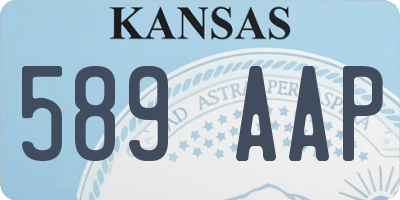 KS license plate 589AAP